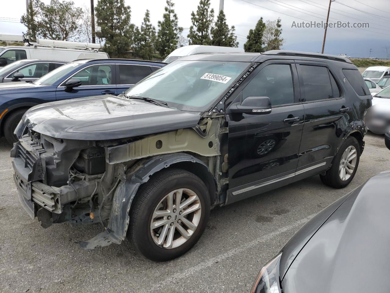 2017 Ford Explorer Xlt Black vin: 1FM5K7DH9HGA61676