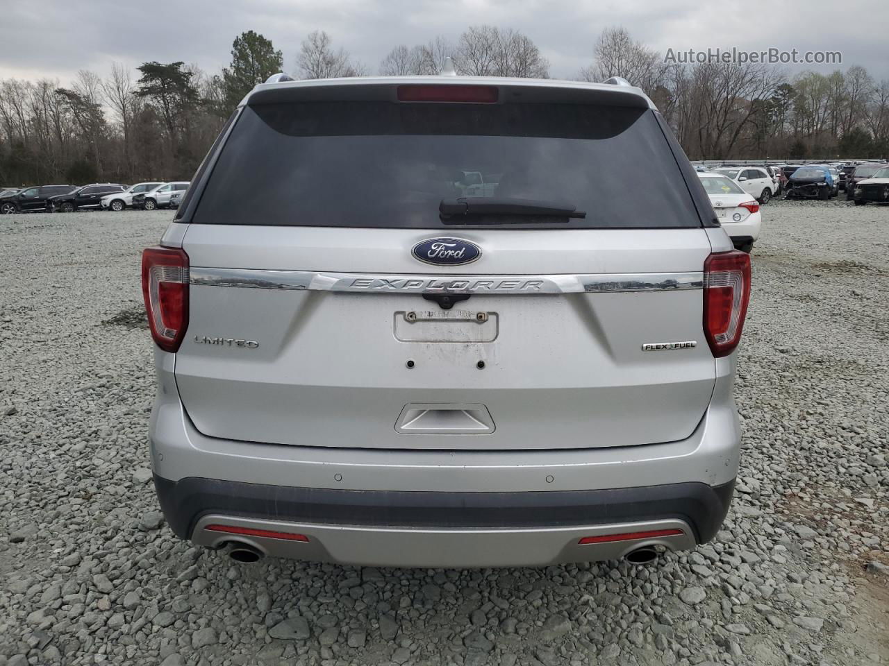 2016 Ford Explorer Limited Silver vin: 1FM5K7F80GGB96119