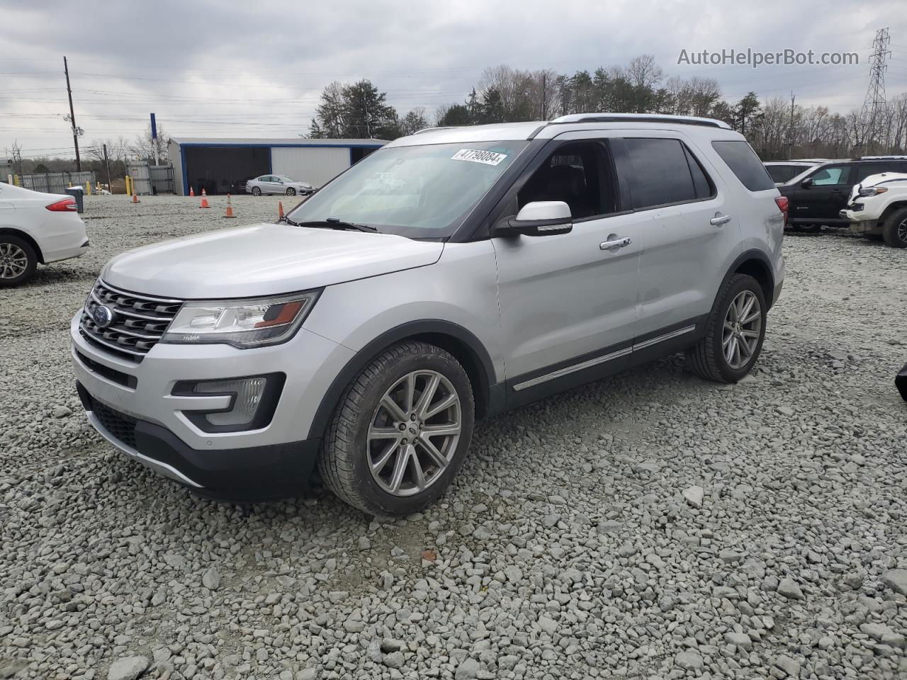 2016 Ford Explorer Limited Silver vin: 1FM5K7F80GGB96119