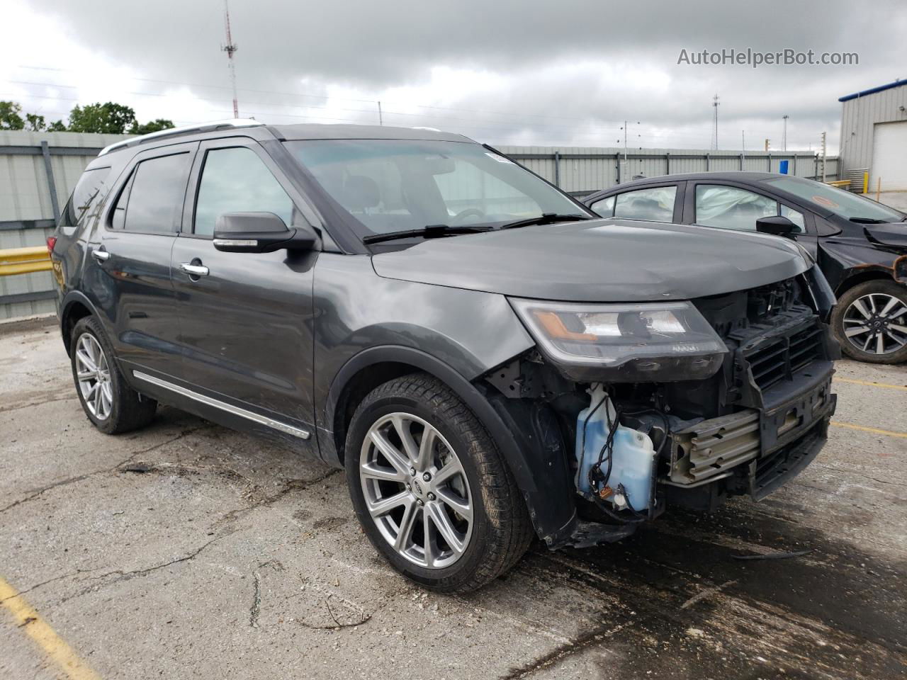 2017 Ford Explorer Limited Gray vin: 1FM5K7F80HGD95866