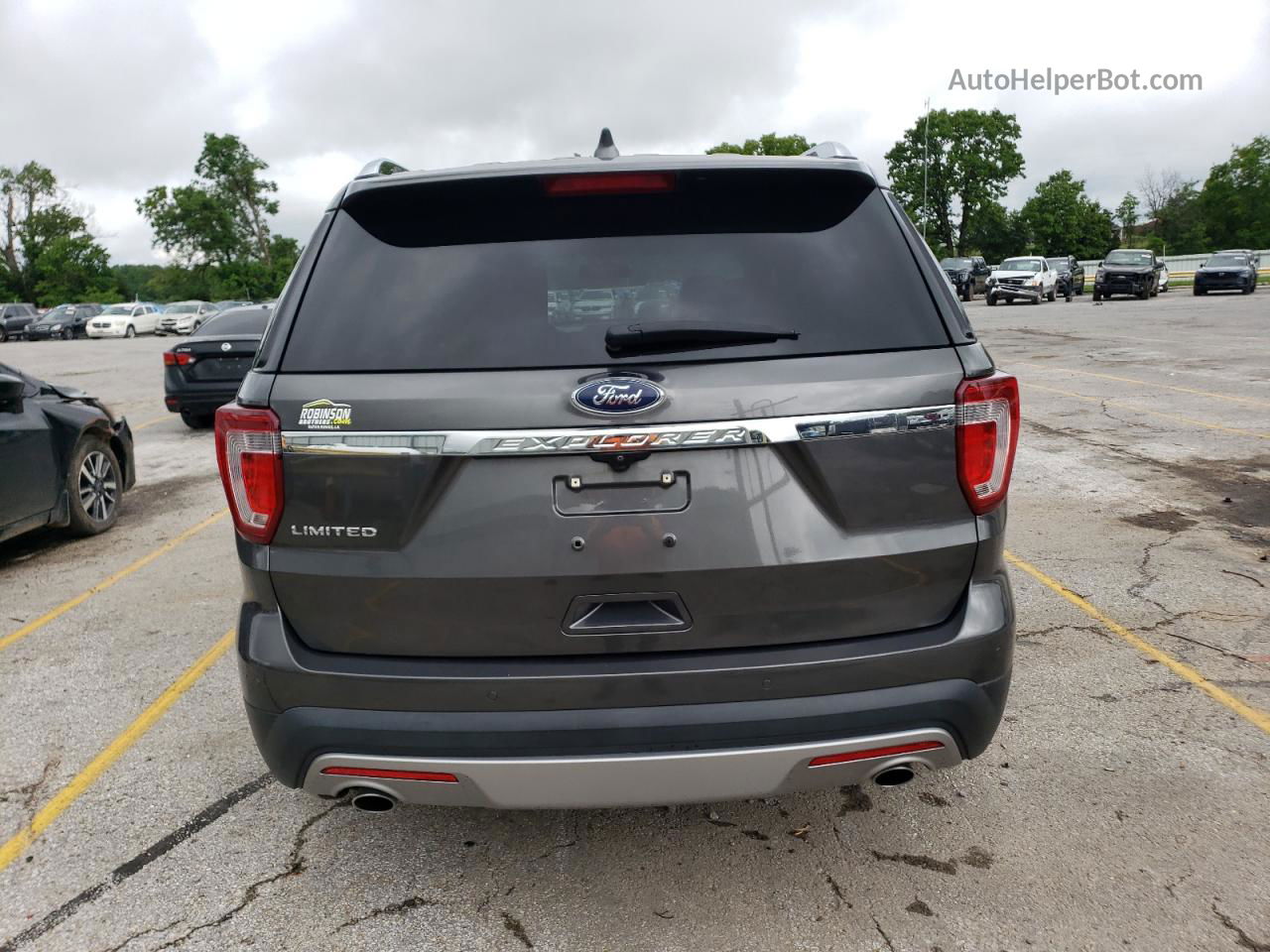 2017 Ford Explorer Limited Gray vin: 1FM5K7F80HGD95866