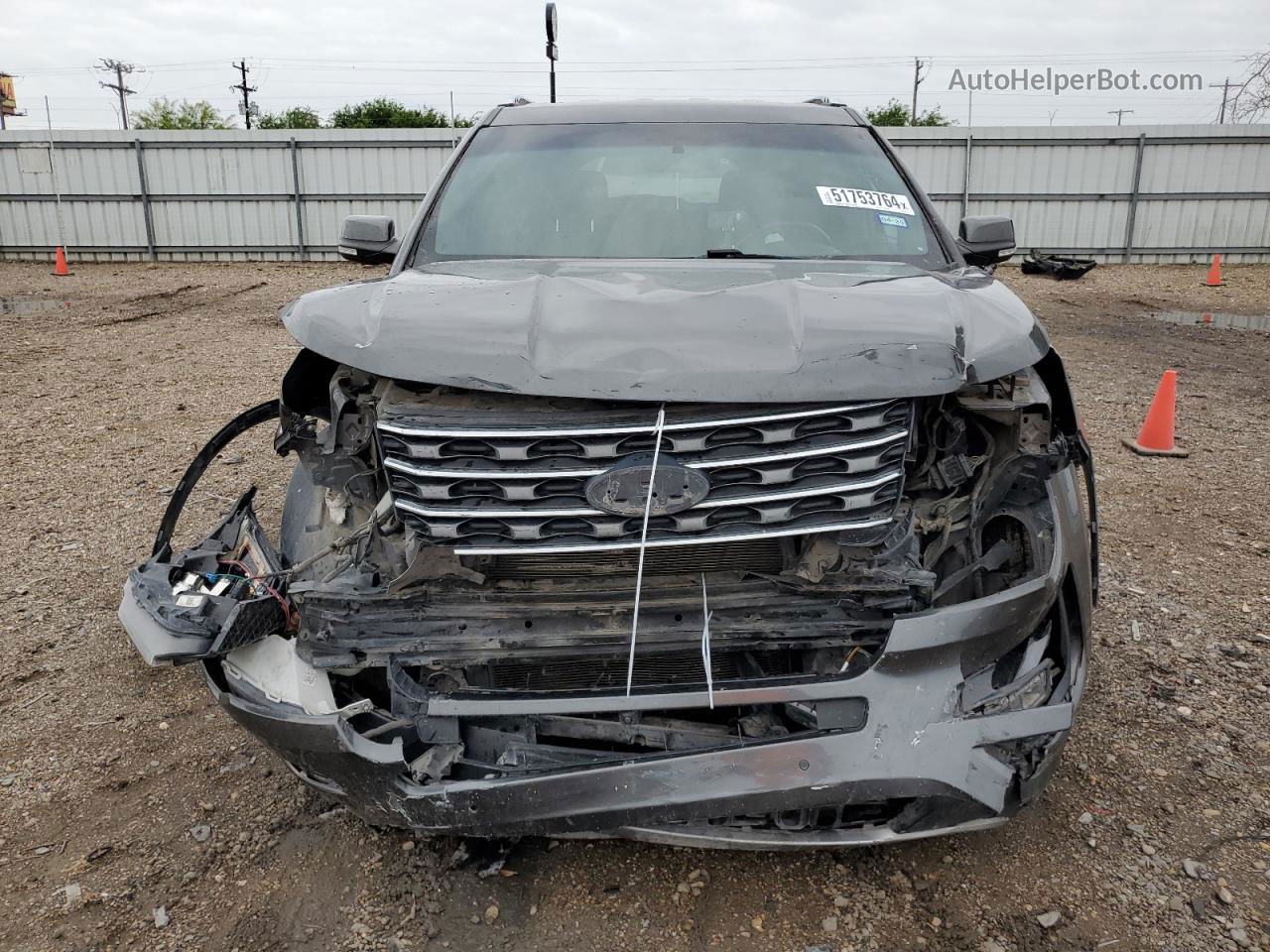 2017 Ford Explorer Limited Gray vin: 1FM5K7F80HGE36755