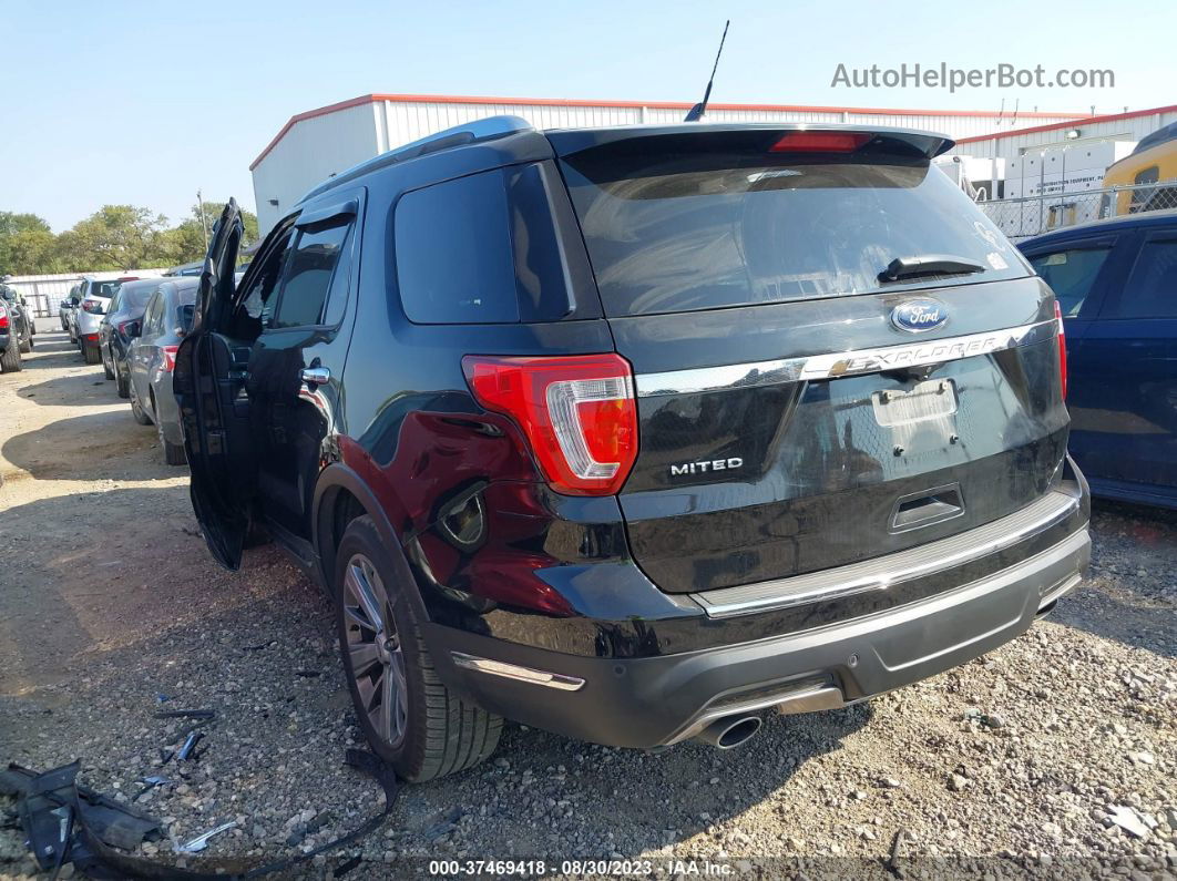 2018 Ford Explorer Limited Black vin: 1FM5K7F80JGA27435