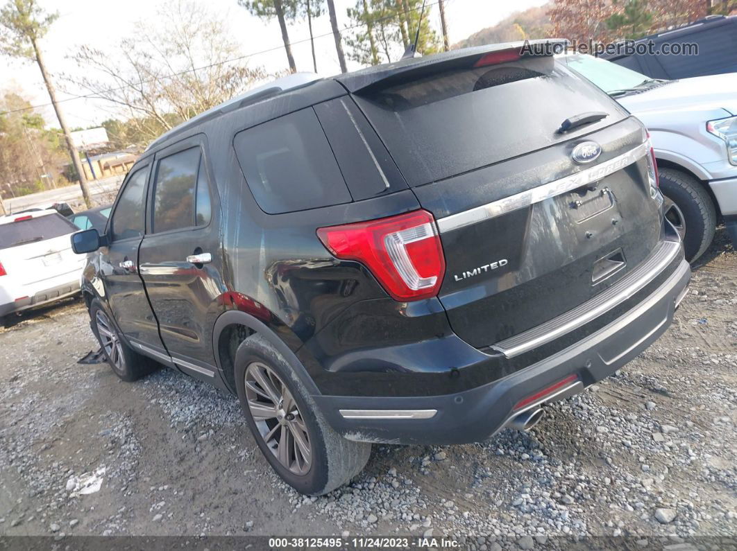 2018 Ford Explorer Limited Black vin: 1FM5K7F80JGA70186