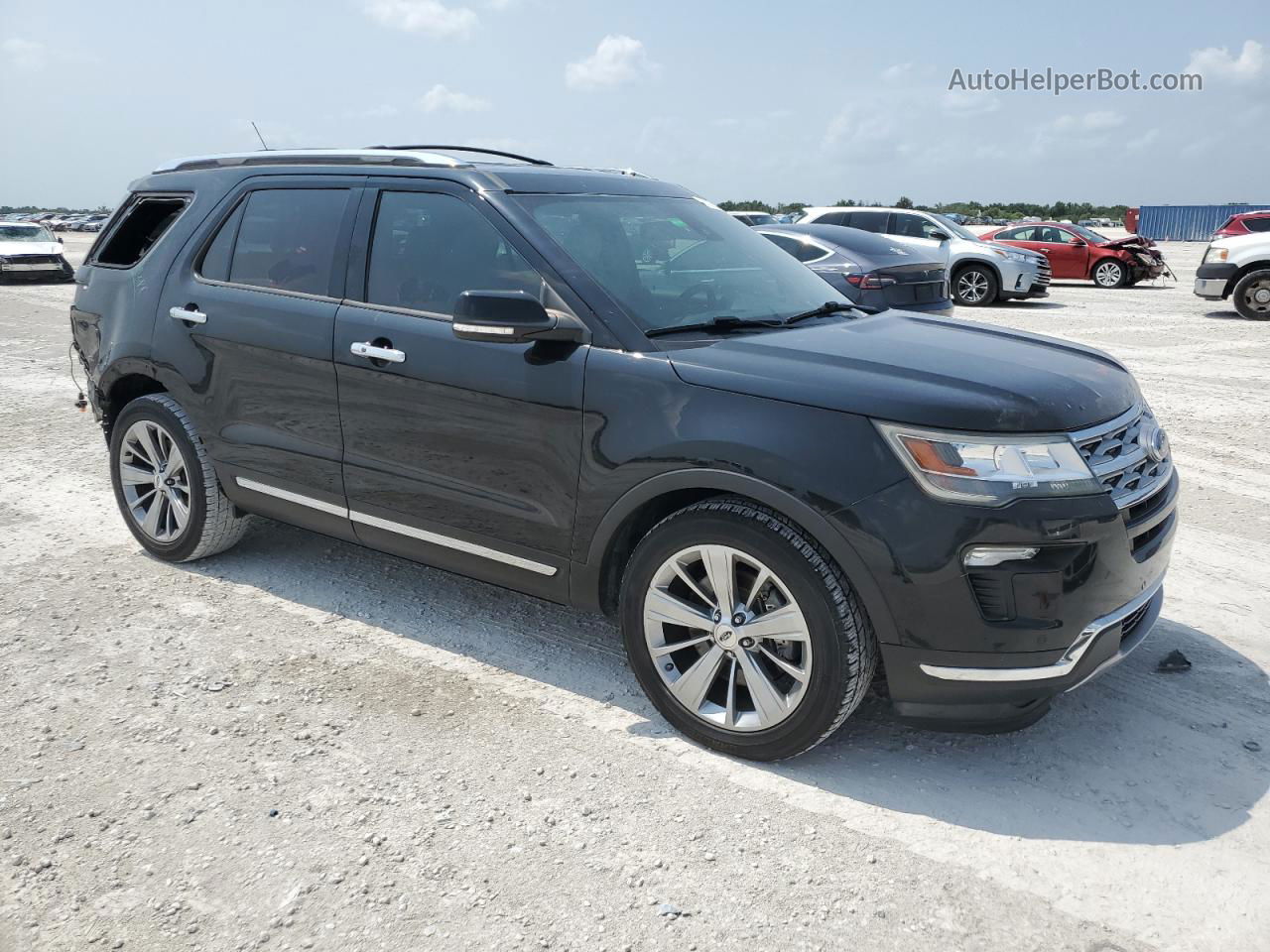 2018 Ford Explorer Limited Black vin: 1FM5K7F81JGA12216