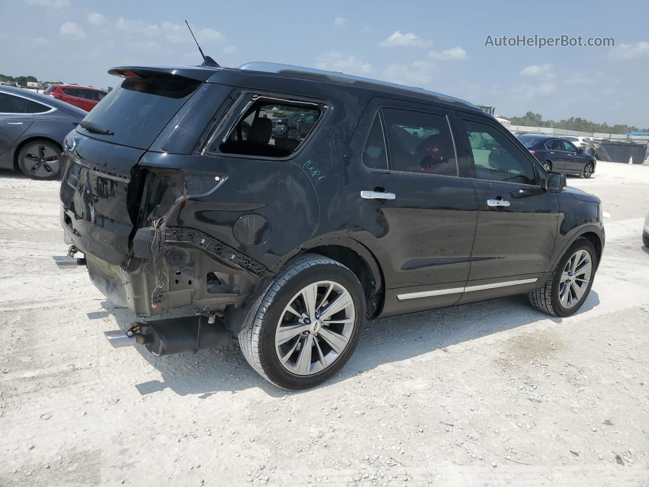 2018 Ford Explorer Limited Black vin: 1FM5K7F81JGA12216