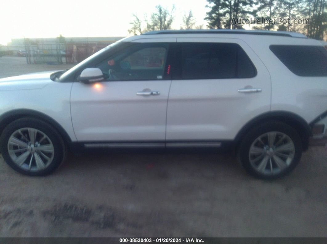 2018 Ford Explorer Limited White vin: 1FM5K7F81JGA46818