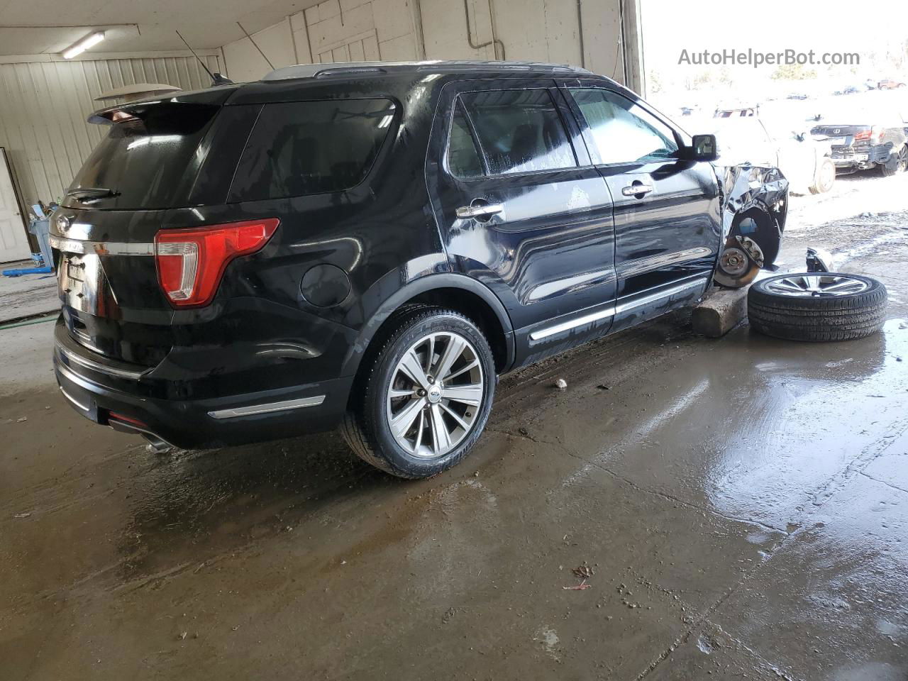 2018 Ford Explorer Limited Black vin: 1FM5K7F81JGB11358