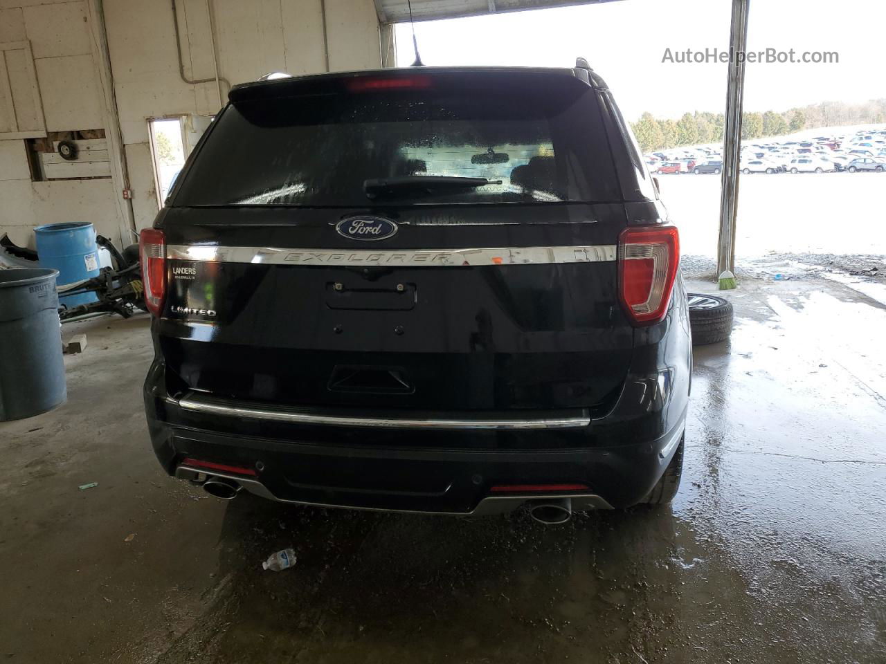 2018 Ford Explorer Limited Black vin: 1FM5K7F81JGB11358