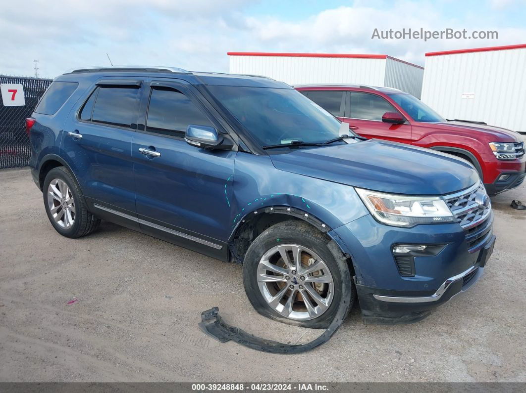 2018 Ford Explorer Limited Blue vin: 1FM5K7F81JGB17029