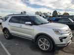 2018 Ford Explorer Limited Silver vin: 1FM5K7F81JGB33330