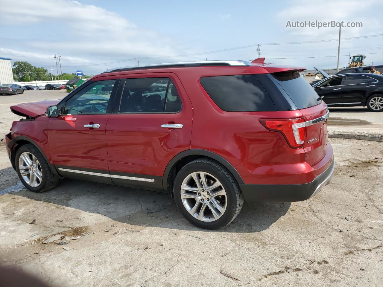 2017 Ford Explorer Limited Красный vin: 1FM5K7F82HGD86263