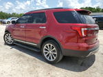 2017 Ford Explorer Limited Red vin: 1FM5K7F82HGE08875