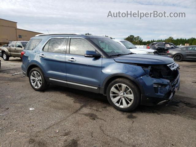 2018 Ford Explorer Limited Синий vin: 1FM5K7F82JGC47112