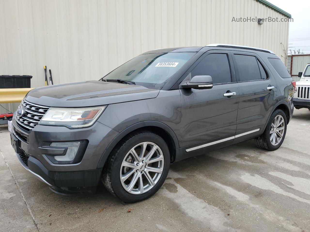 2017 Ford Explorer Limited Gray vin: 1FM5K7F83HGB81549