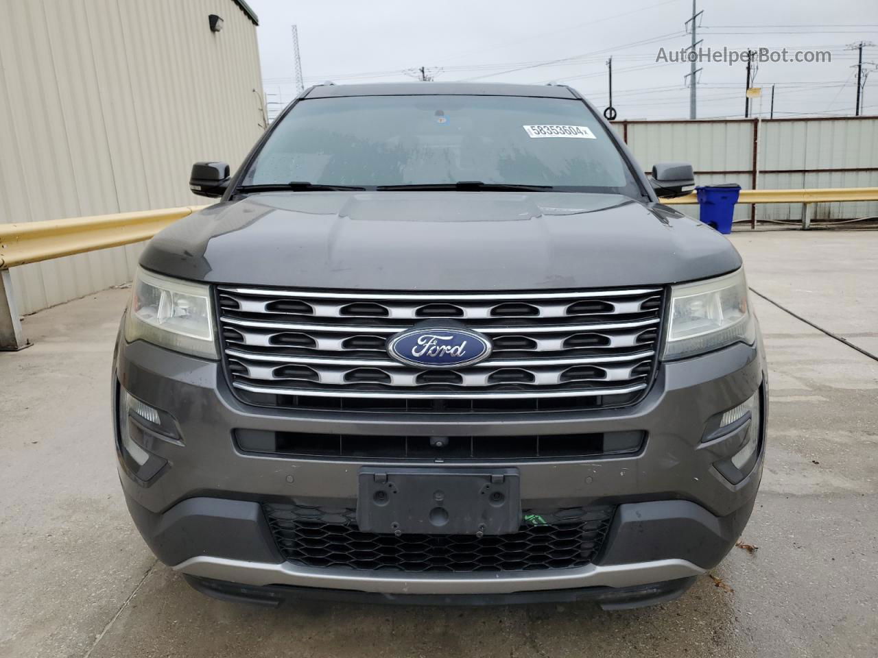 2017 Ford Explorer Limited Gray vin: 1FM5K7F83HGB81549