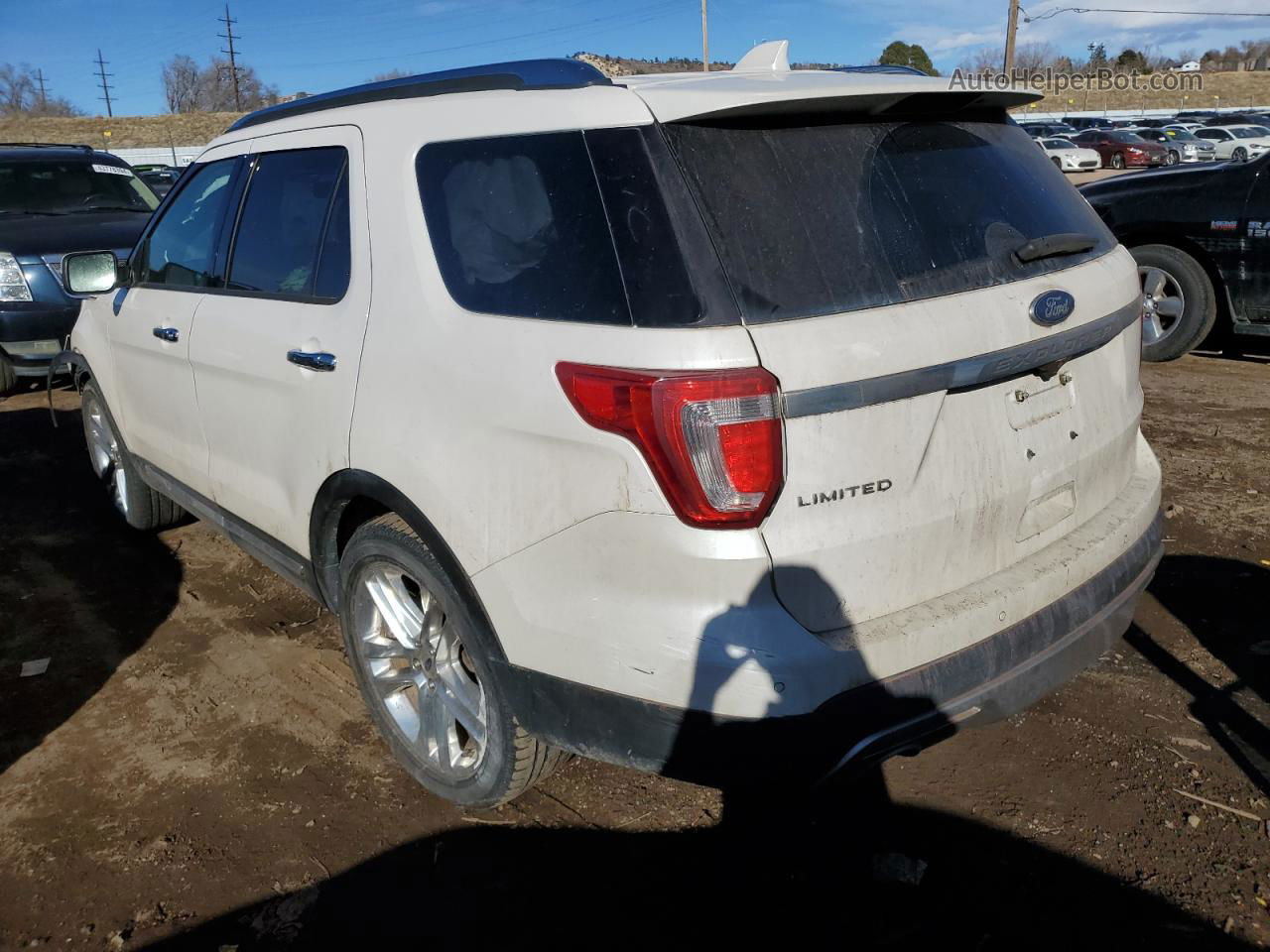 2017 Ford Explorer Limited White vin: 1FM5K7F83HGC60123