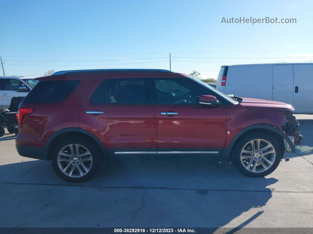 2017 Ford Explorer Limited Red vin: 1FM5K7F84HGC20357