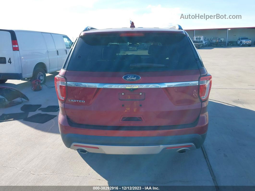 2017 Ford Explorer Limited Red vin: 1FM5K7F84HGC20357