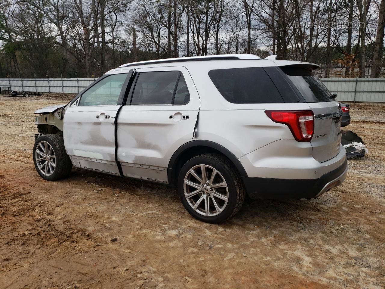 2017 Ford Explorer Limited Silver vin: 1FM5K7F84HGC26949