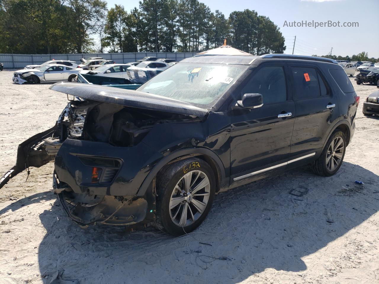 2018 Ford Explorer Limited Black vin: 1FM5K7F84JGA15370