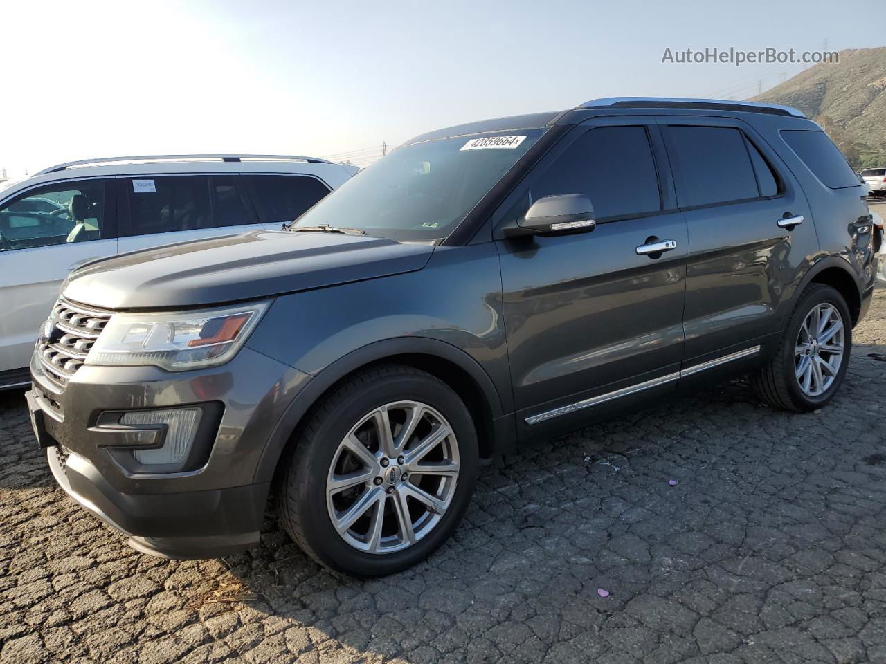 2017 Ford Explorer Limited Gray vin: 1FM5K7F85HGA34858