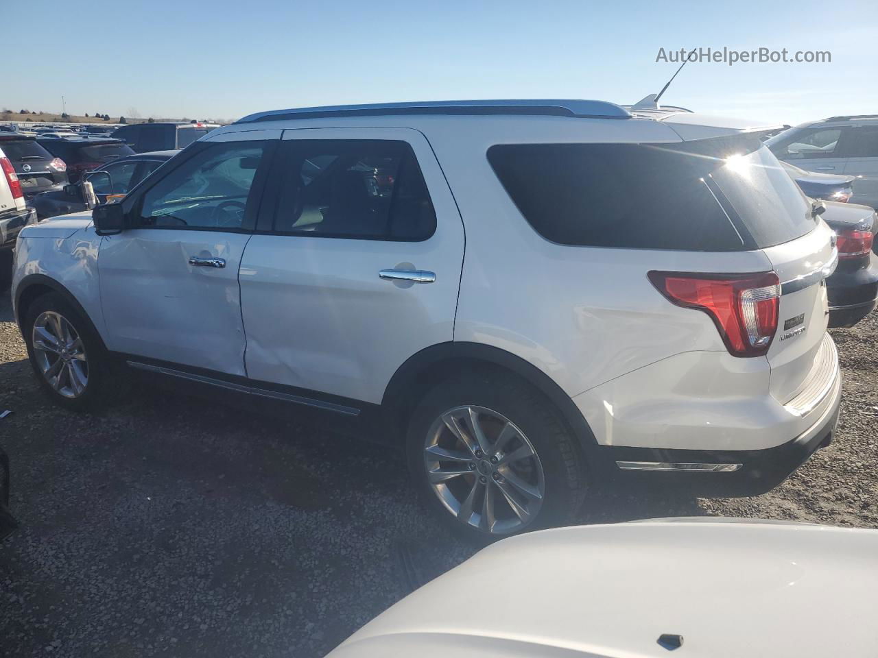 2018 Ford Explorer Limited White vin: 1FM5K7F85JGB03974