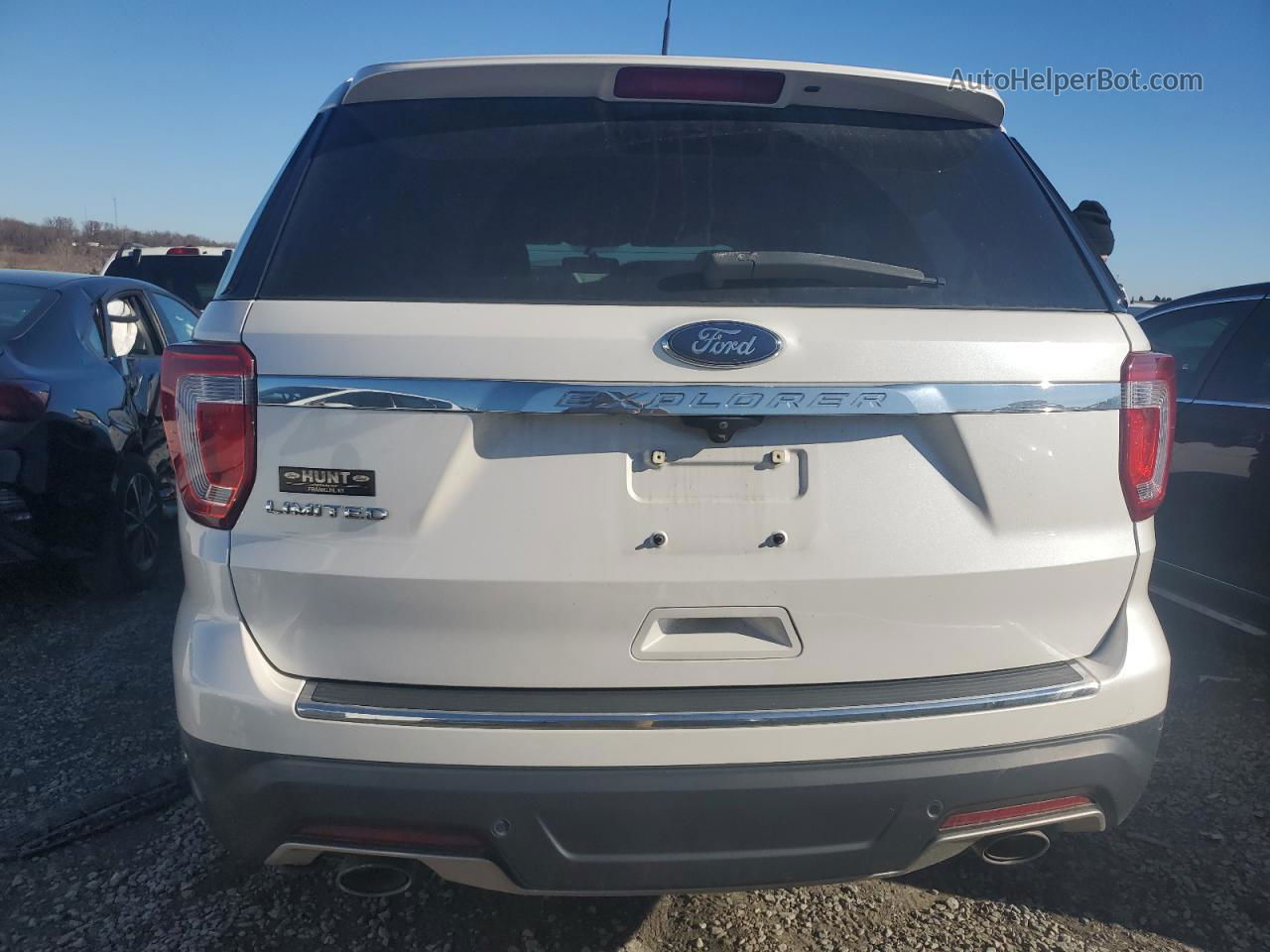 2018 Ford Explorer Limited White vin: 1FM5K7F85JGB03974