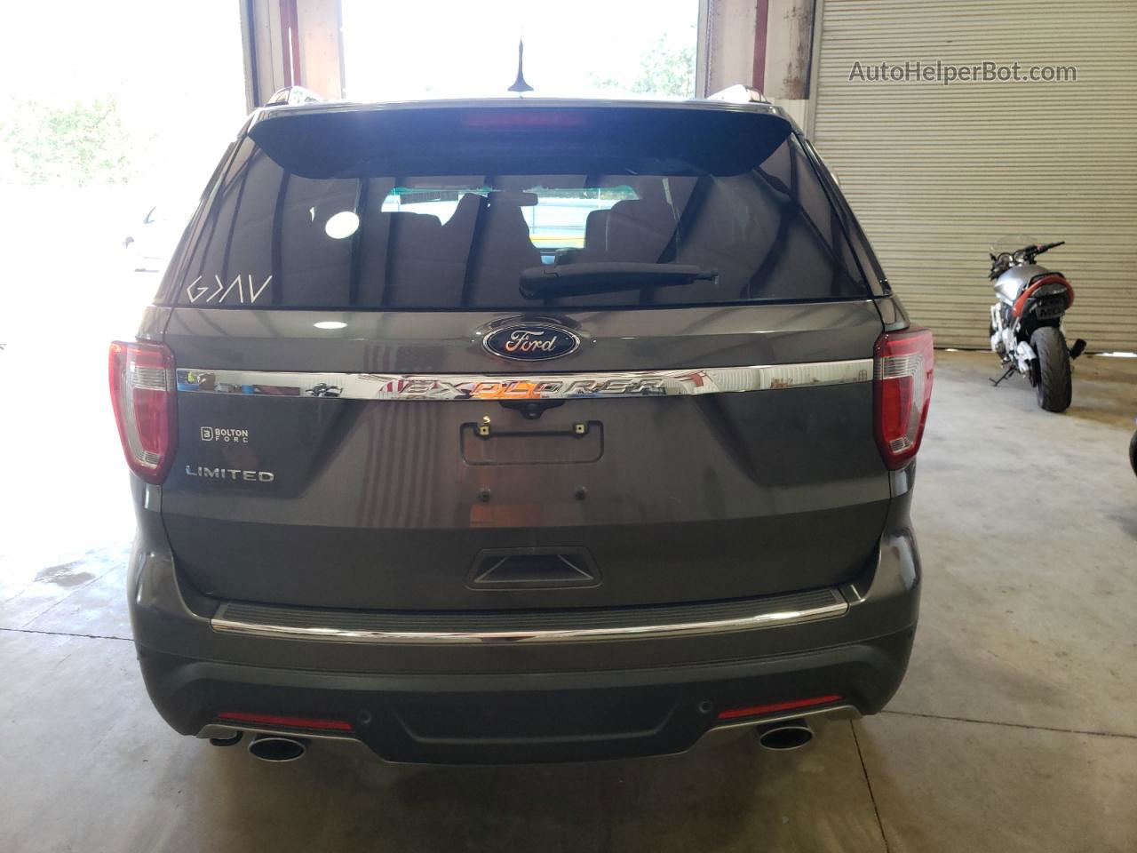 2018 Ford Explorer Limited Charcoal vin: 1FM5K7F85JGC81044