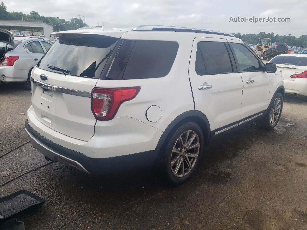 2017 Ford Explorer Limited Silver vin: 1FM5K7F86HGA89884