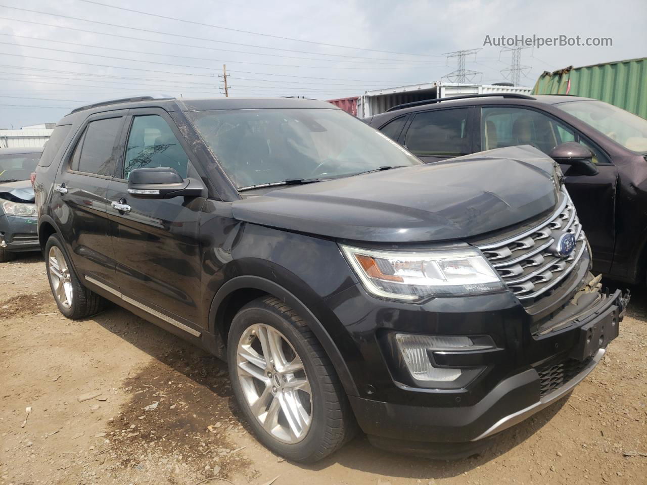 2017 Ford Explorer Limited Черный vin: 1FM5K7F86HGC30260