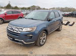 2018 Ford Explorer Limited Blue vin: 1FM5K7F86JGA26483