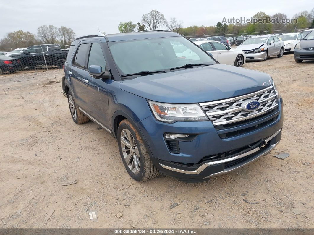 2018 Ford Explorer Limited Blue vin: 1FM5K7F86JGA26483