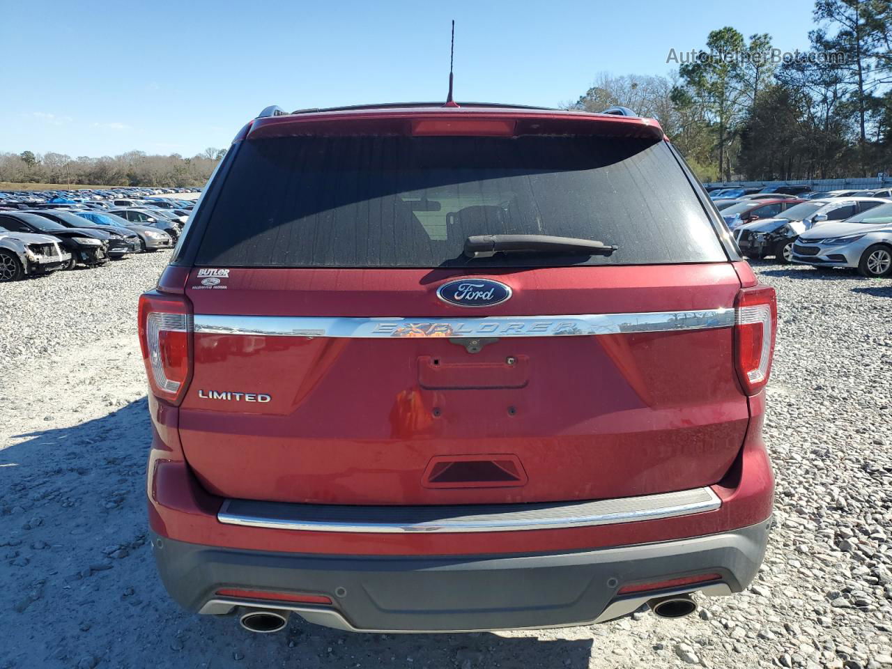 2018 Ford Explorer Limited Red vin: 1FM5K7F87JGB51430