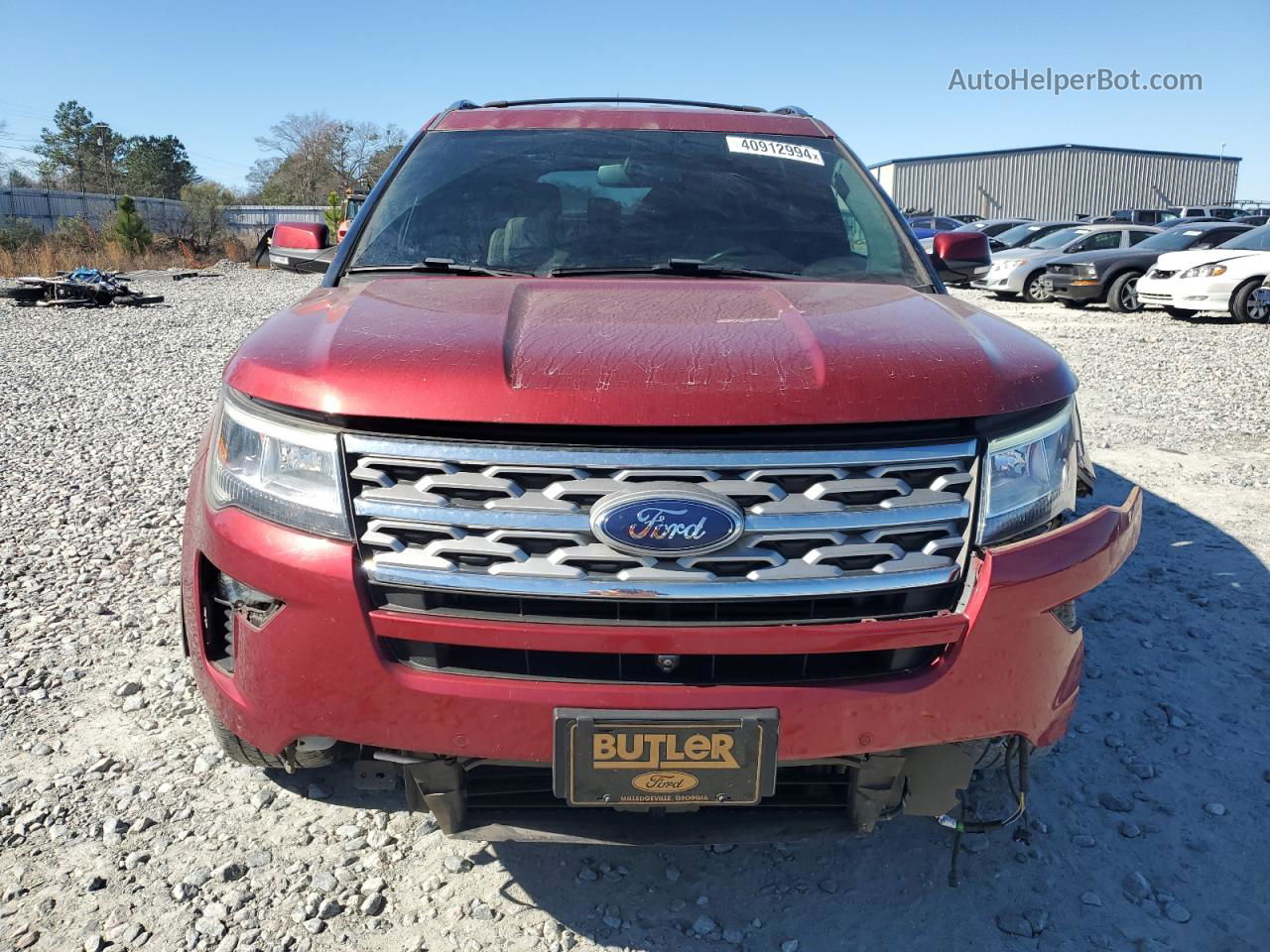 2018 Ford Explorer Limited Red vin: 1FM5K7F87JGB51430