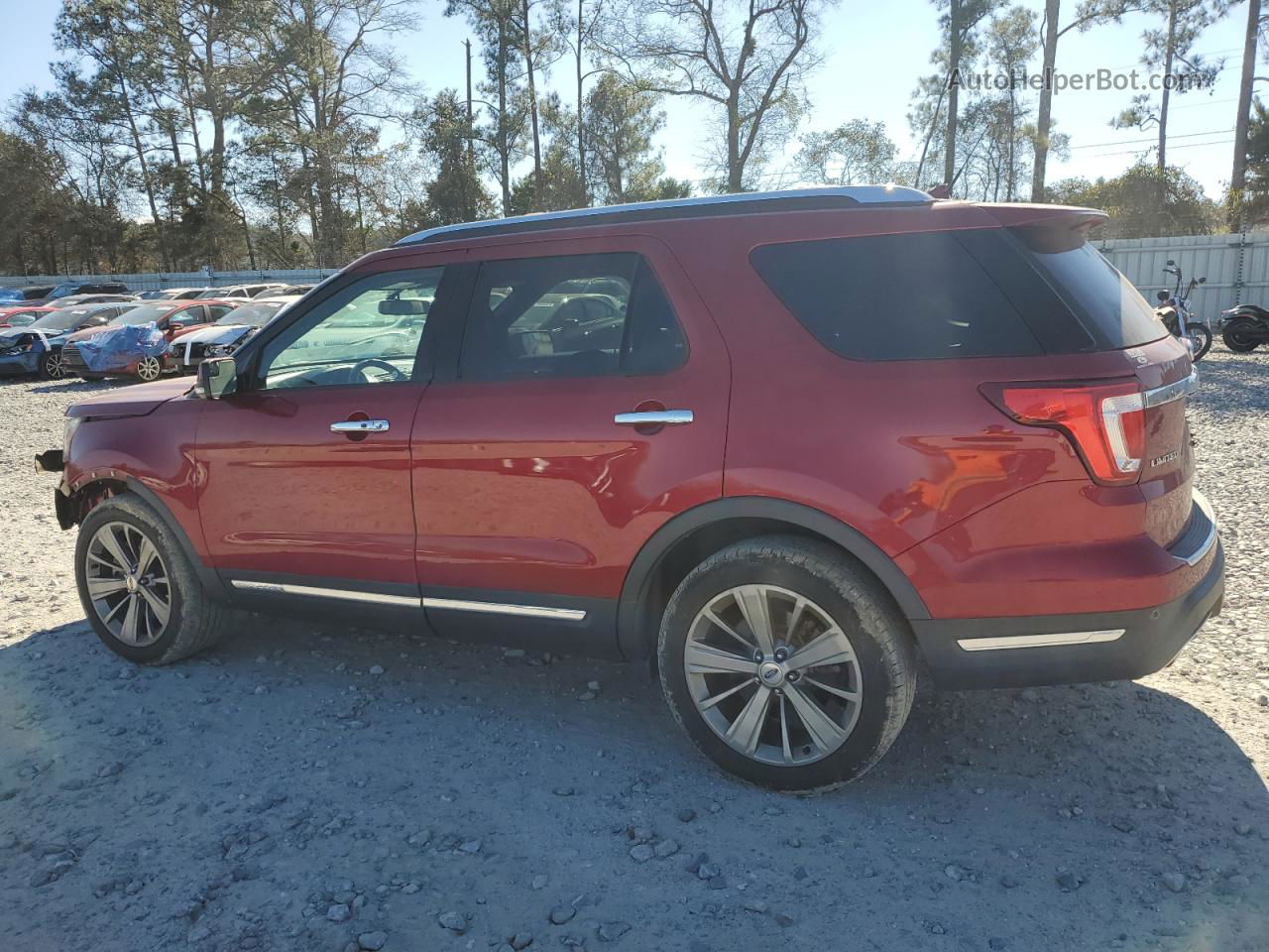 2018 Ford Explorer Limited Red vin: 1FM5K7F87JGB51430