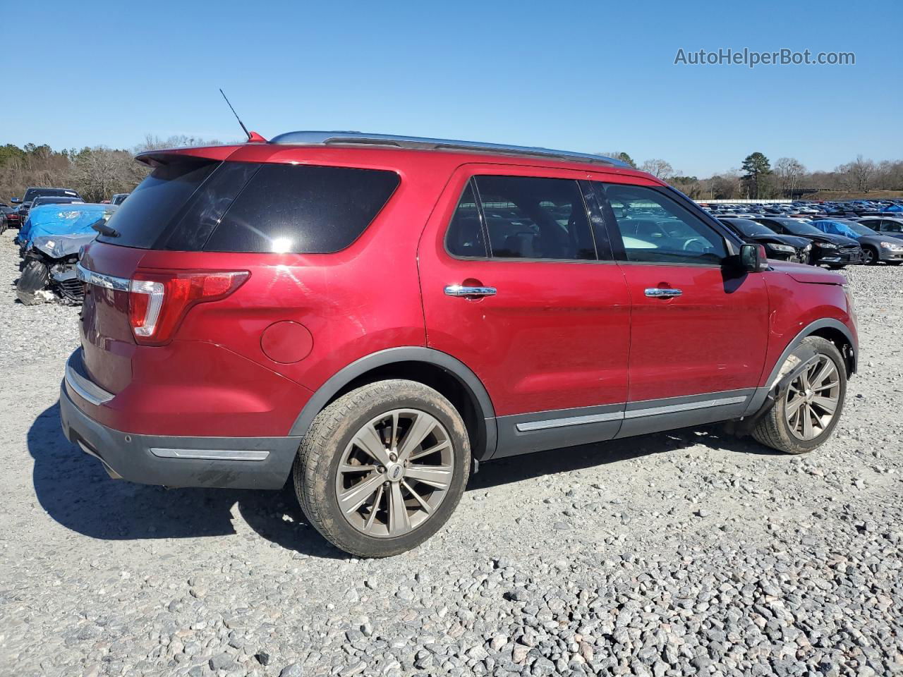 2018 Ford Explorer Limited Красный vin: 1FM5K7F87JGB51430