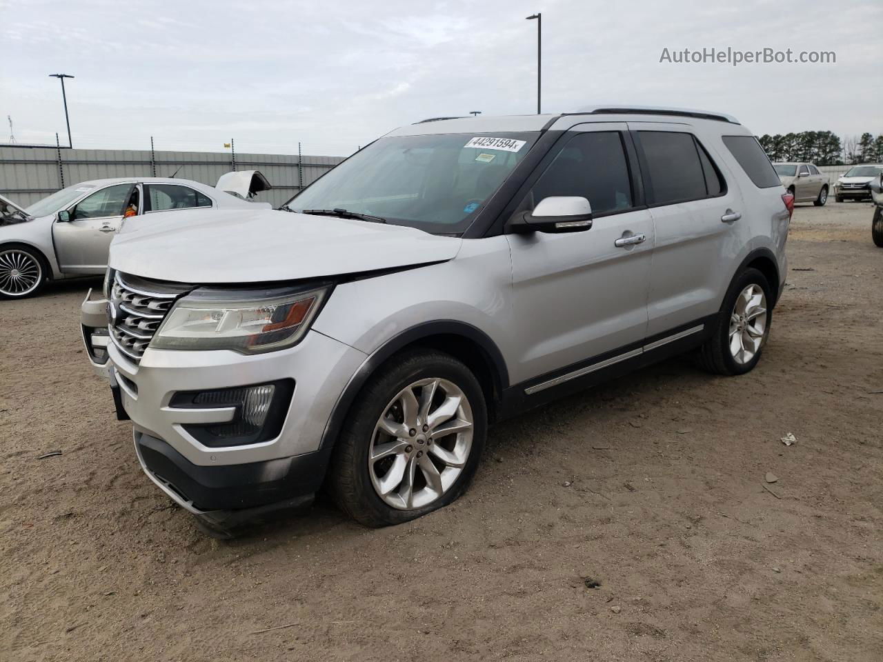 2016 Ford Explorer Limited Silver vin: 1FM5K7F88GGA32634