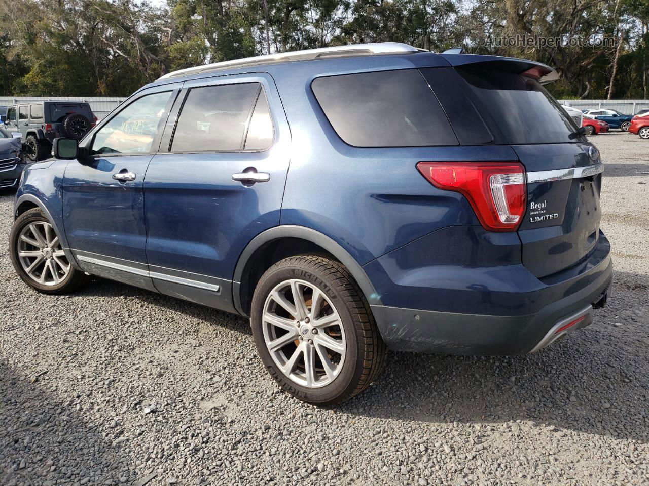 2017 Ford Explorer Limited Blue vin: 1FM5K7F88HGC12455