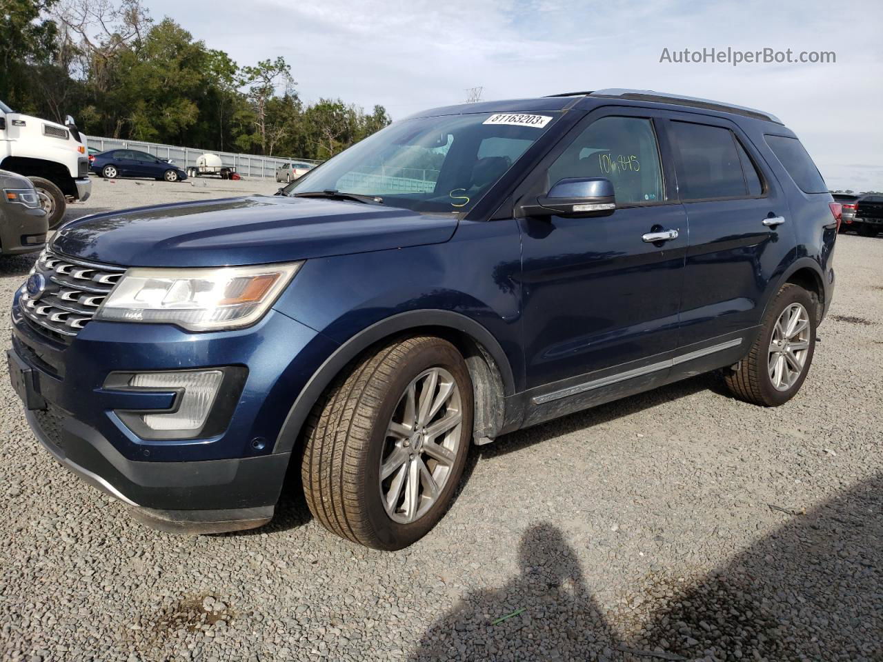 2017 Ford Explorer Limited Blue vin: 1FM5K7F88HGC12455