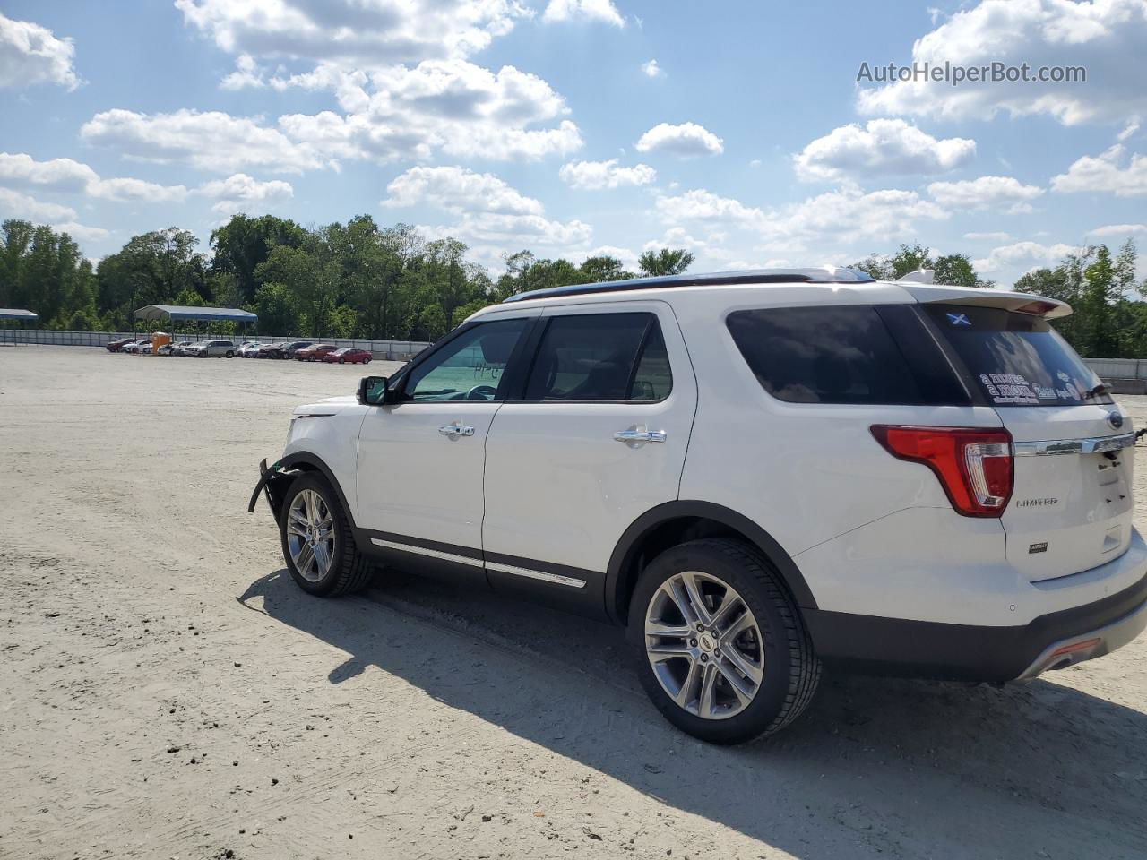 2017 Ford Explorer Limited White vin: 1FM5K7F88HGD95503