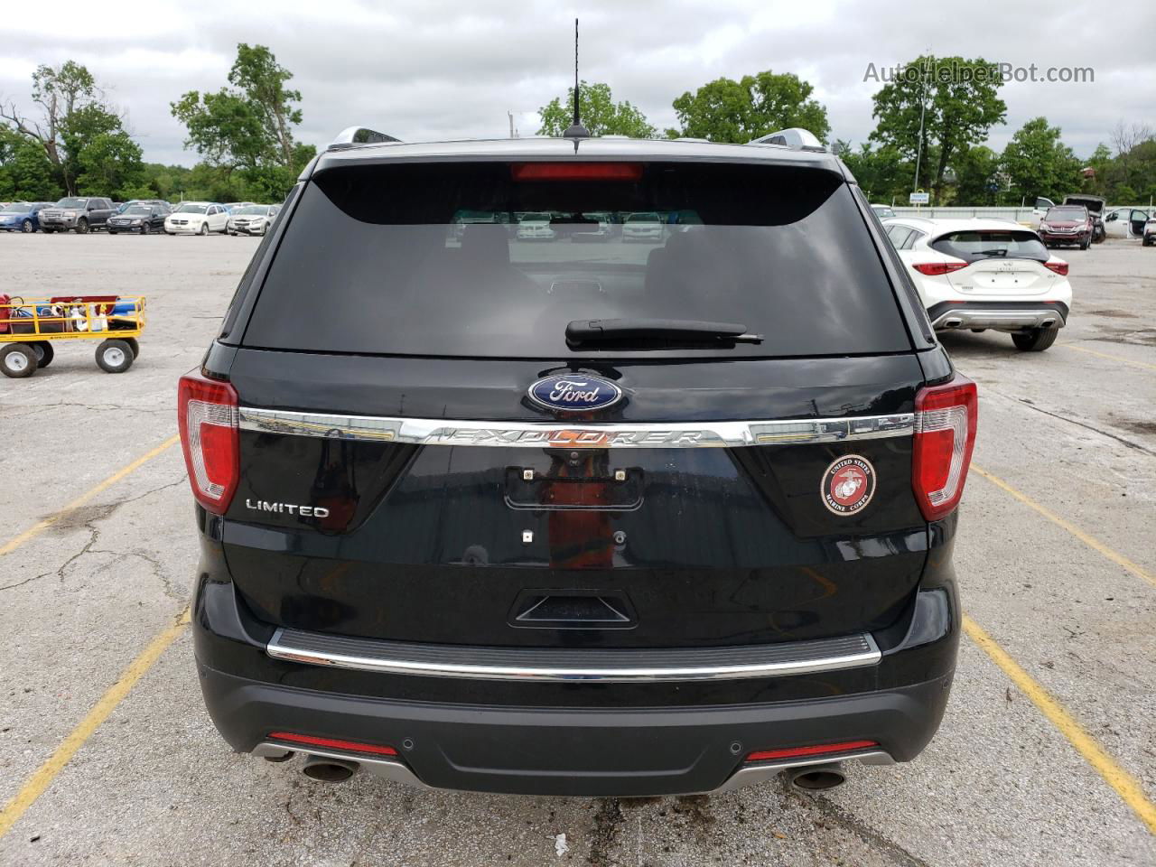 2018 Ford Explorer Limited Black vin: 1FM5K7F88JGA99130