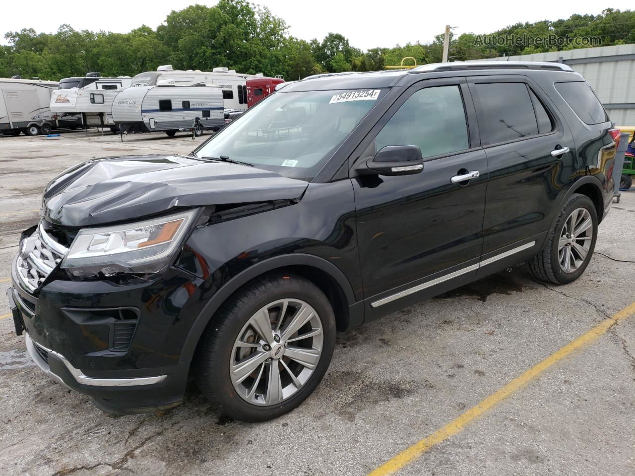 2018 Ford Explorer Limited Черный vin: 1FM5K7F88JGA99130