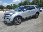 2018 Ford Explorer Limited Silver vin: 1FM5K7F88JGB11373