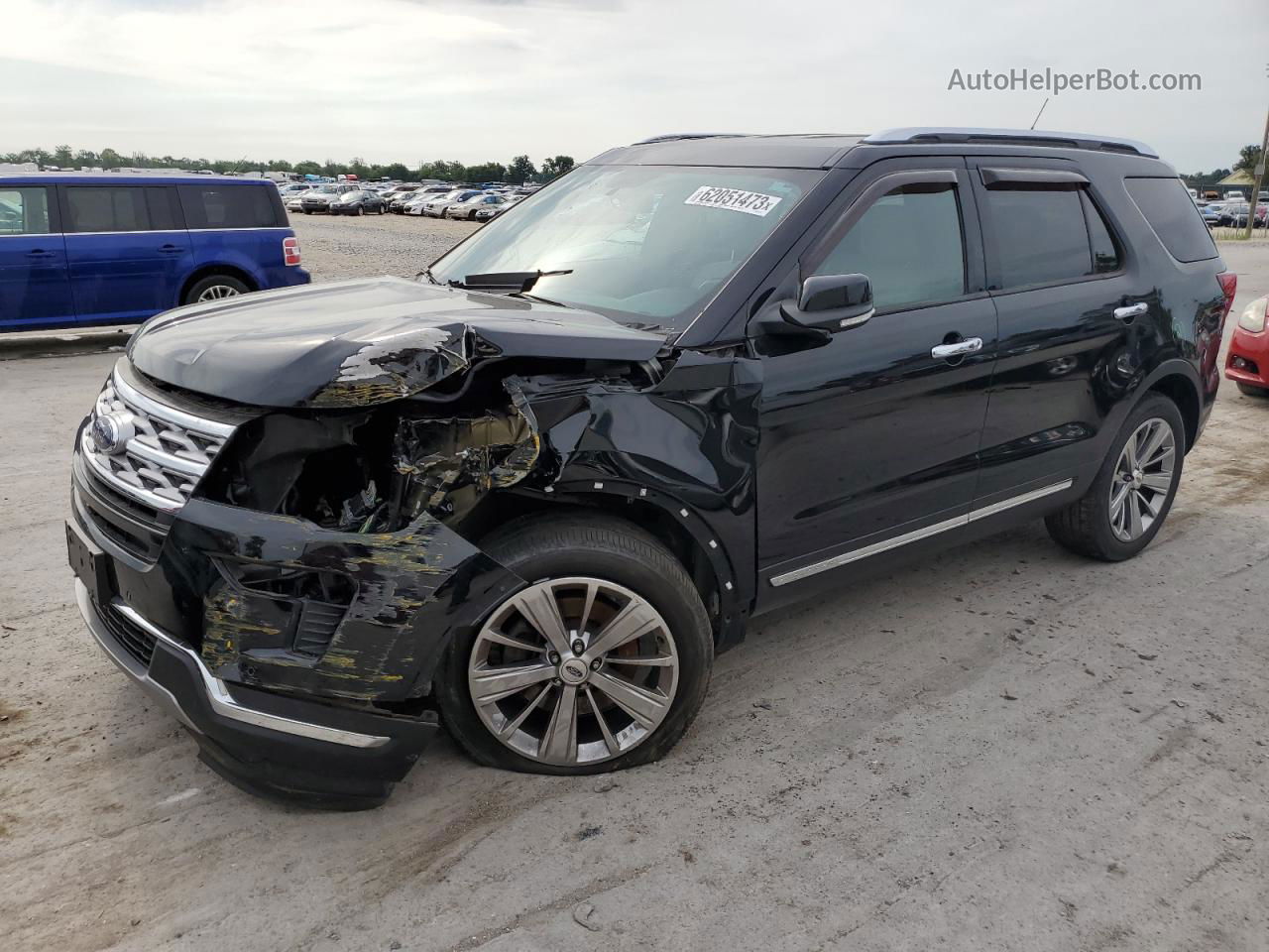 2018 Ford Explorer Limited Black vin: 1FM5K7F89JGB88835