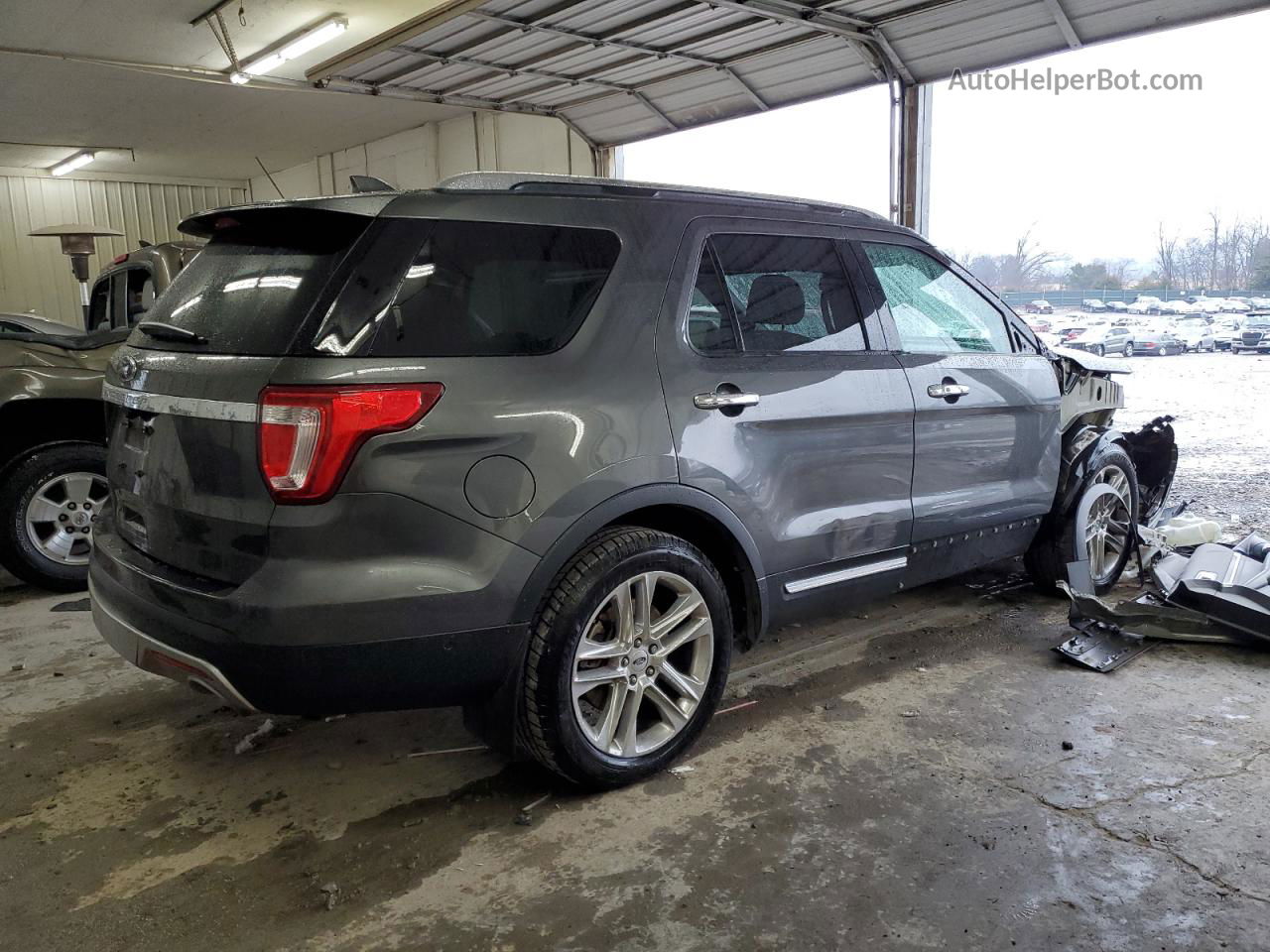 2017 Ford Explorer Limited Gray vin: 1FM5K7F8XHGB49486