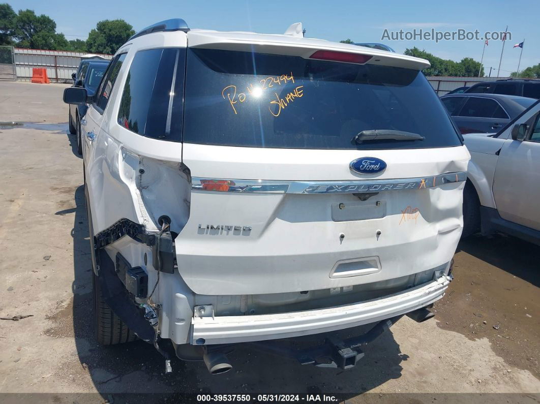 2017 Ford Explorer Limited White vin: 1FM5K7F8XHGE36956