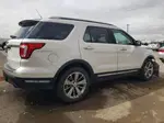 2018 Ford Explorer Limited White vin: 1FM5K7FH0JGB43637