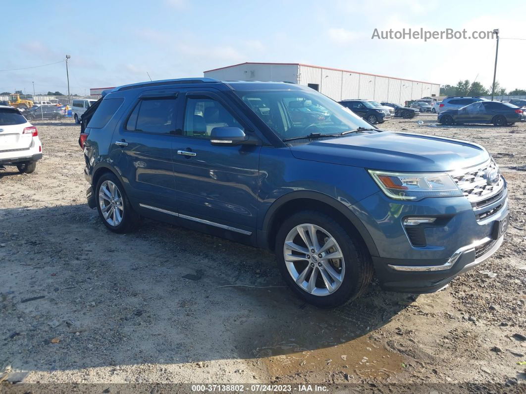 2018 Ford Explorer Limited Blue vin: 1FM5K7FH1JGB51083