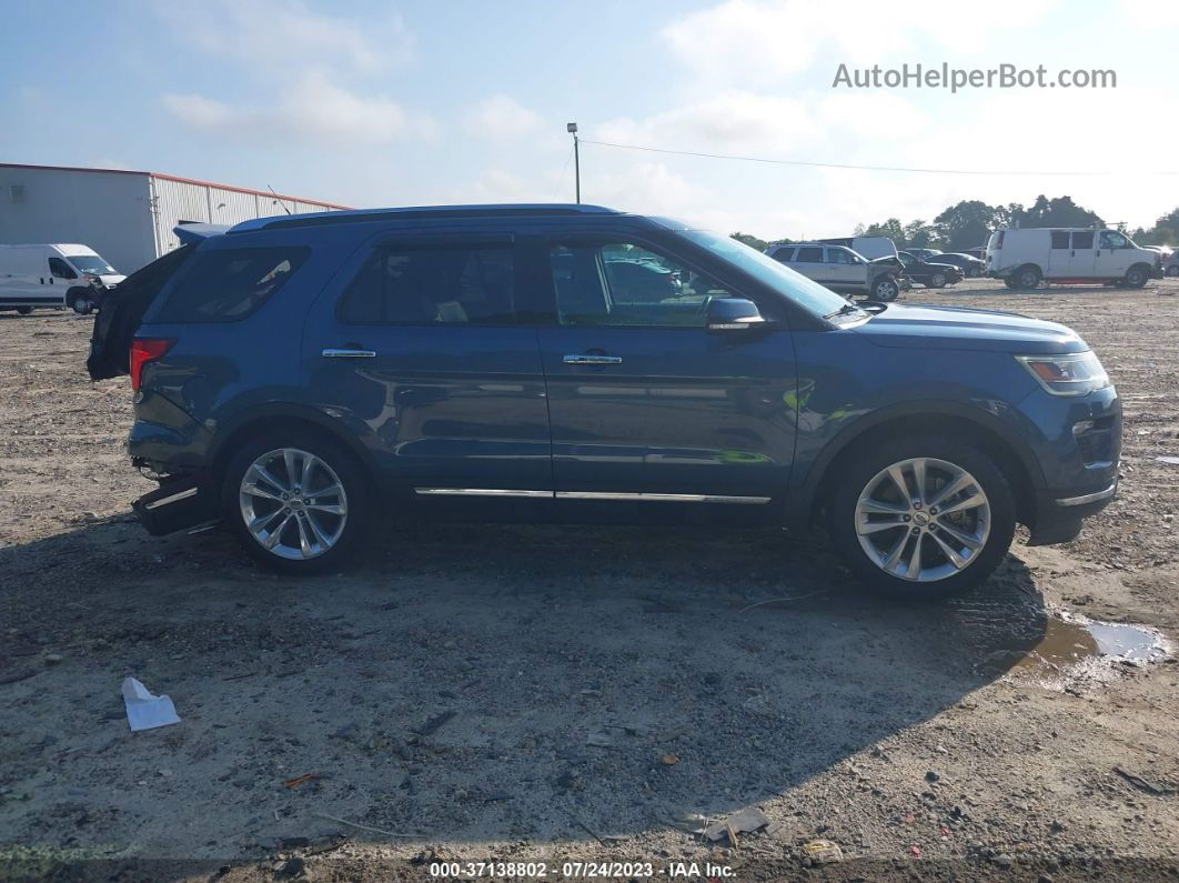 2018 Ford Explorer Limited Blue vin: 1FM5K7FH1JGB51083